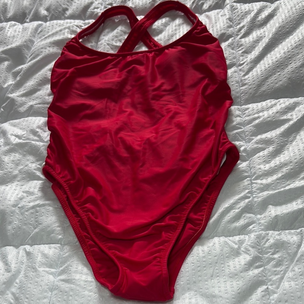 Red One-Piece Swimsuit